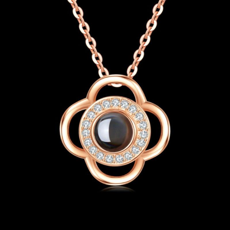 Metal Rose Jewelry Gift Box Necklace! - Efrosiny