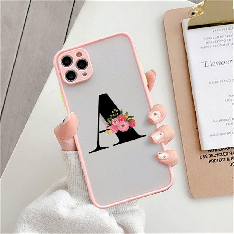 Personalized Silicone Phone Cases with Alphabet Letters – Pink, Stylish & Functional - Efrosiny