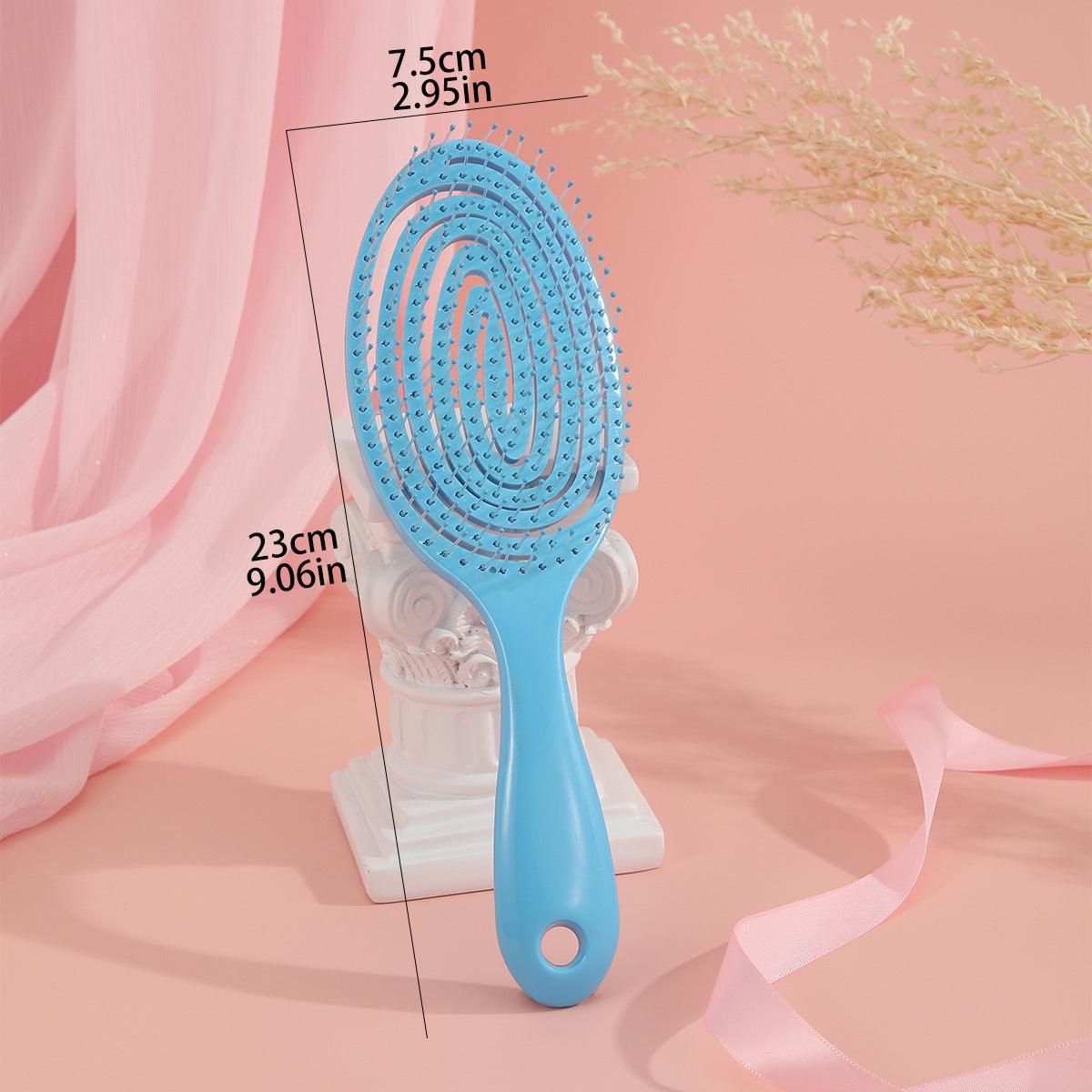 Hollow Hair Handheld Candy Color Dry Comb - Lightweight & Stylish! - Efrosiny
