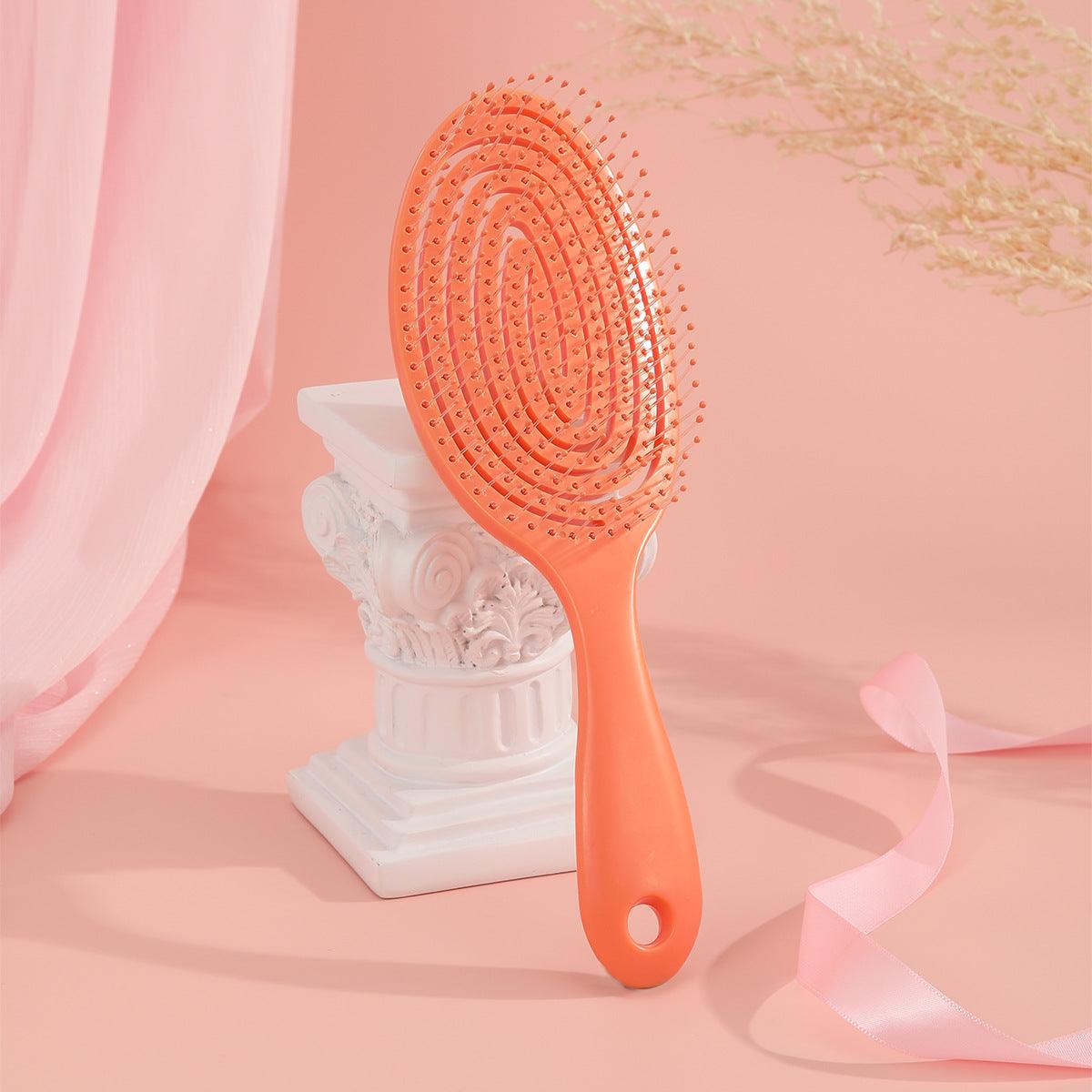 Hollow Hair Handheld Candy Color Dry Comb - Lightweight & Stylish! - Efrosiny
