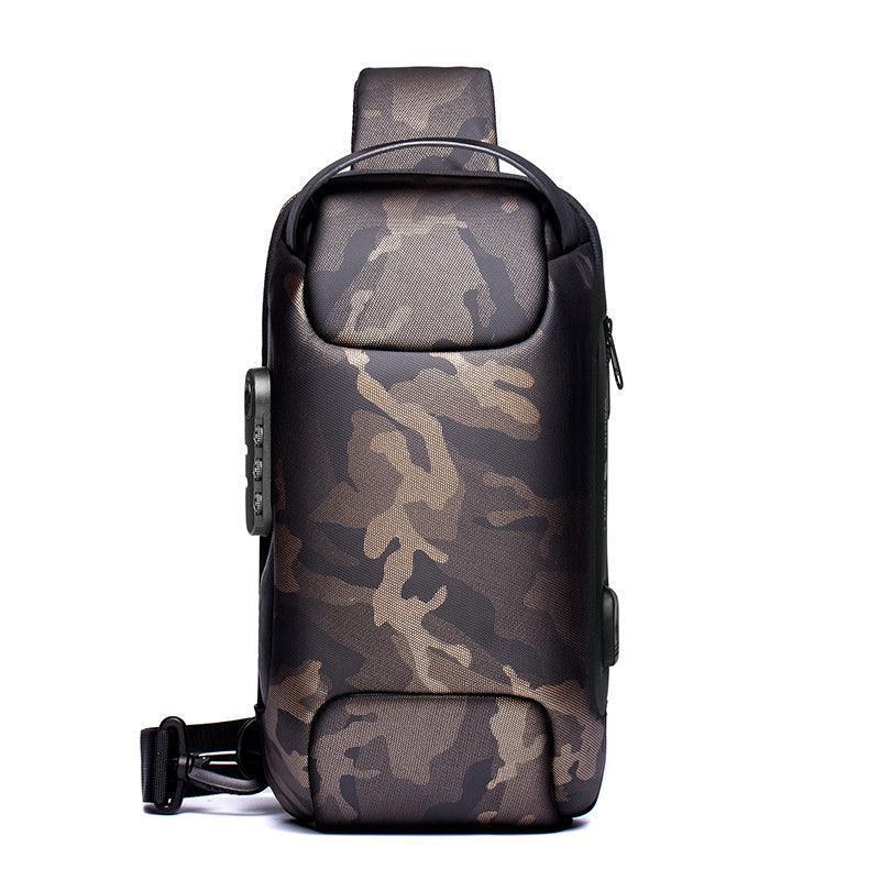 Waterproof USB Anti-theft Bag | Men's Oxford Crossbody Shoulder Sling Pack - Efrosiny