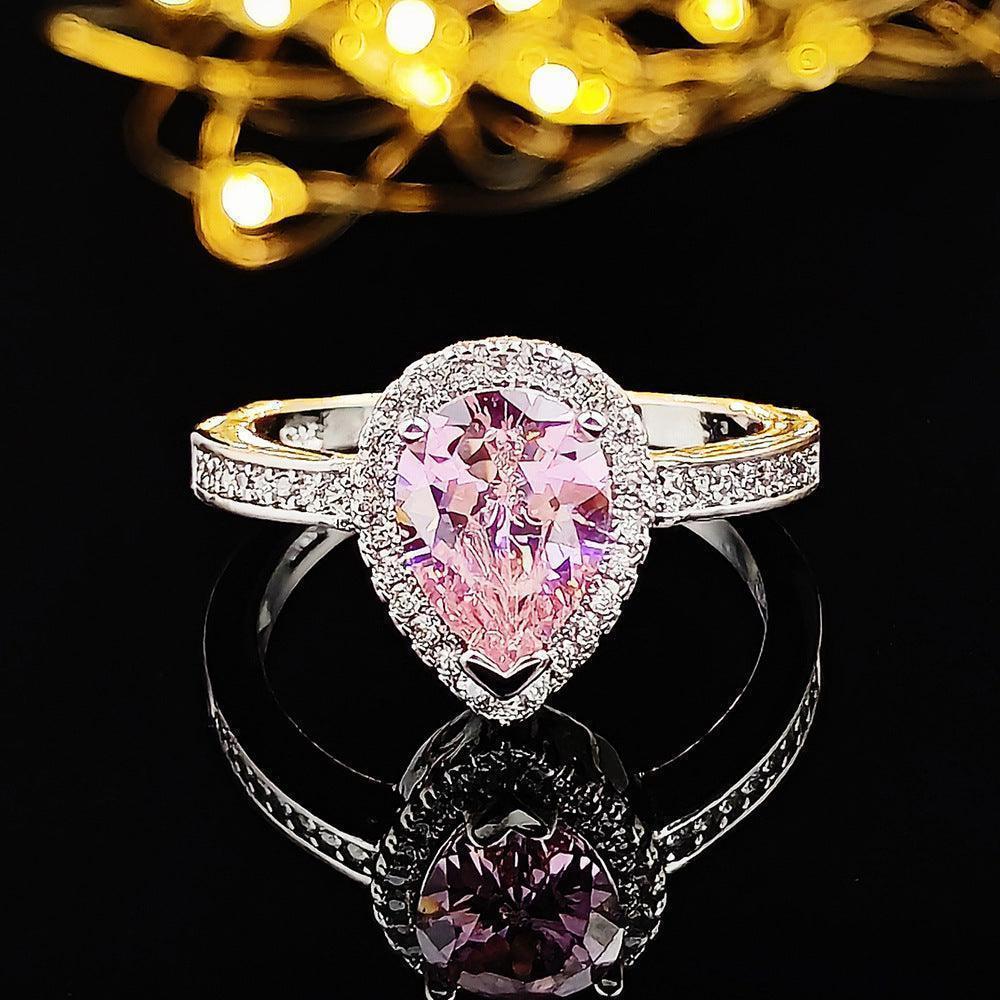 Luxury Multicolor Charm Cubic Zirconia Wedding Ring for Women! - Efrosiny