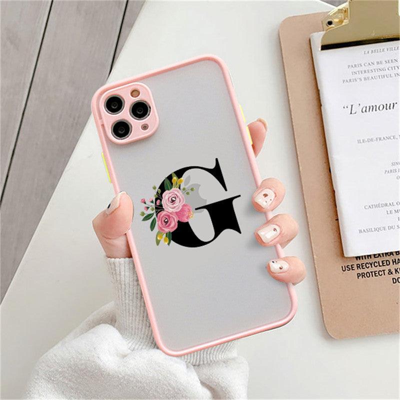 Personalized Silicone Phone Cases with Alphabet Letters – Pink, Stylish & Functional - Efrosiny