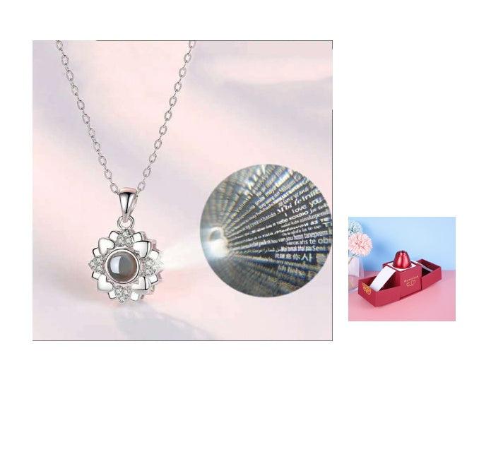 Metal Rose Jewelry Gift Box Necklace! - Efrosiny