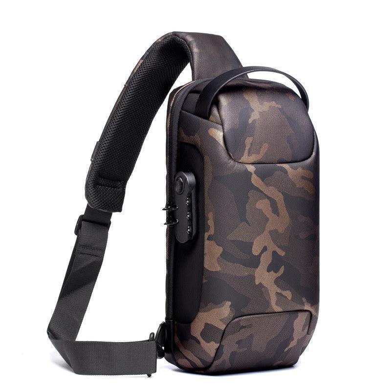 Waterproof USB Anti-theft Bag | Men's Oxford Crossbody Shoulder Sling Pack - Efrosiny