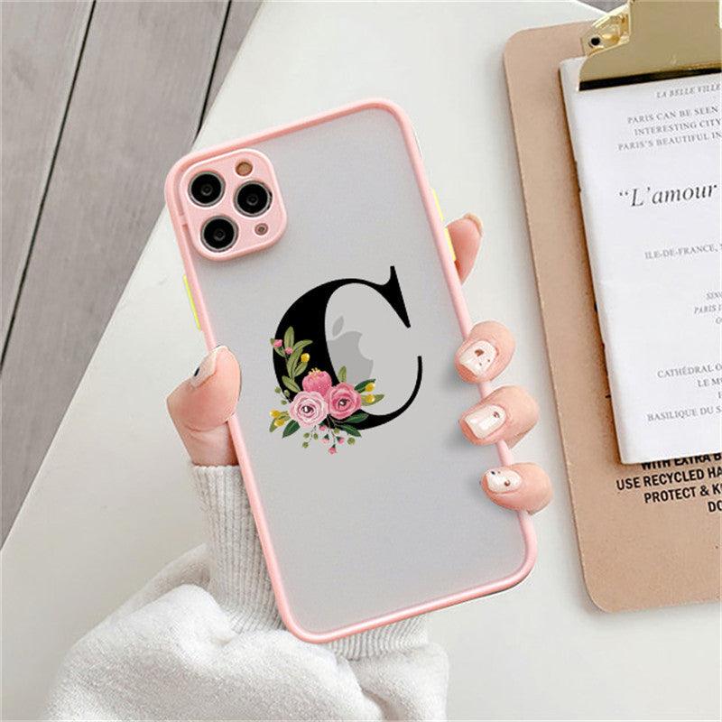 Personalized Silicone Phone Cases with Alphabet Letters – Pink, Stylish & Functional - Efrosiny