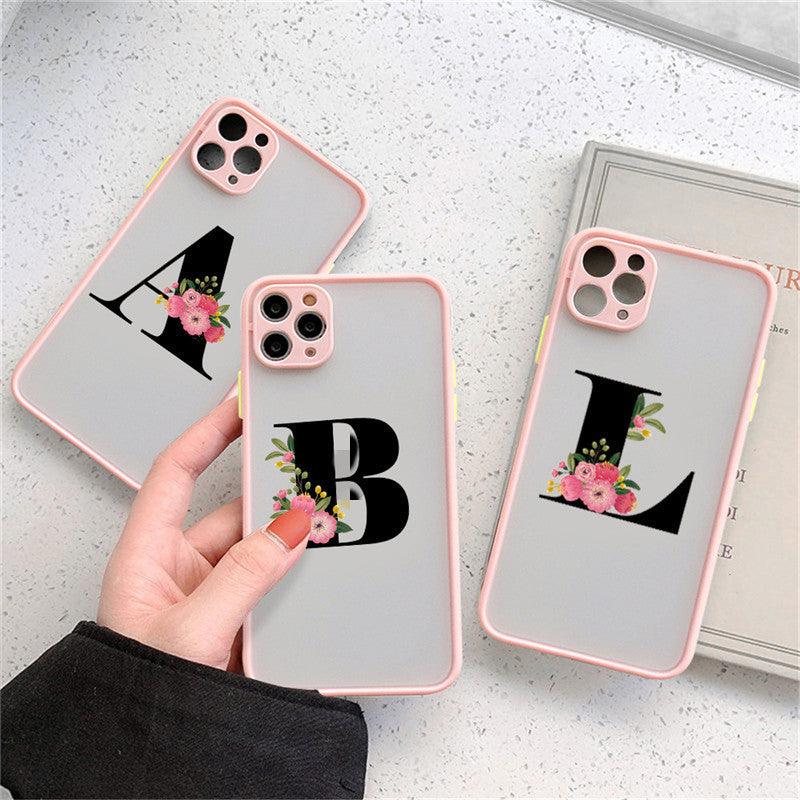 Personalized Silicone Phone Cases with Alphabet Letters – Pink, Stylish & Functional - Efrosiny