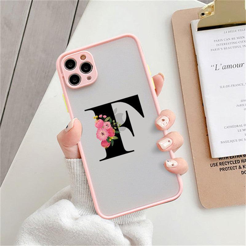 Personalized Silicone Phone Cases with Alphabet Letters – Pink, Stylish & Functional - Efrosiny