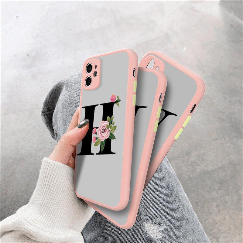 Personalized Silicone Phone Cases with Alphabet Letters – Pink, Stylish & Functional - Efrosiny