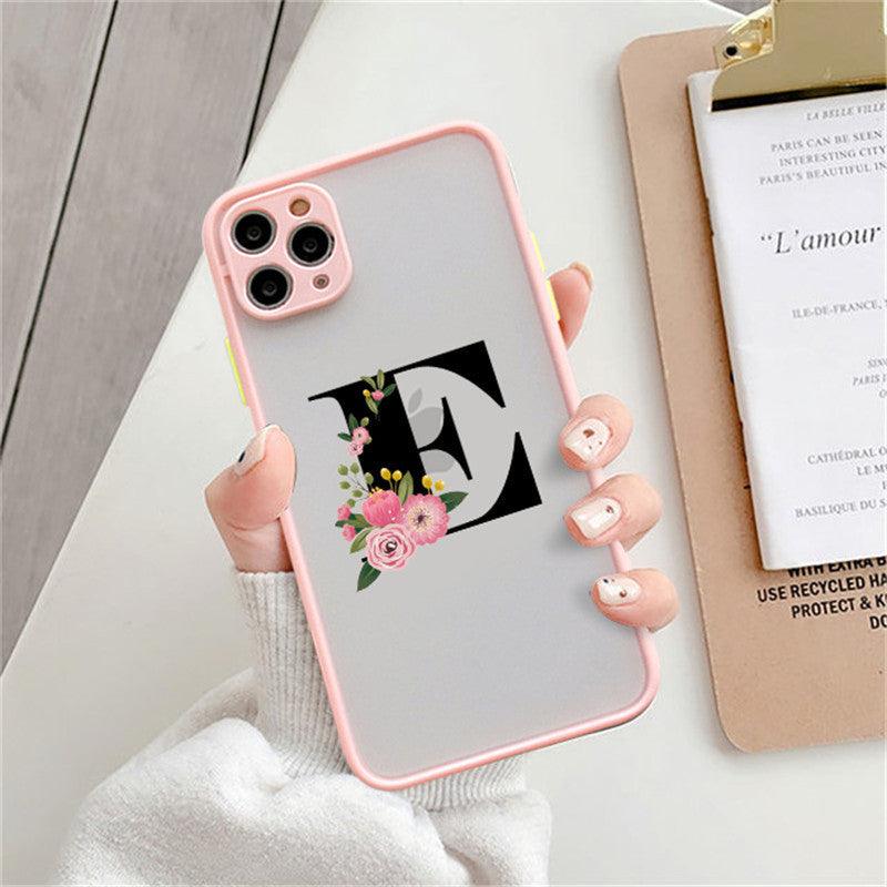 Personalized Silicone Phone Cases with Alphabet Letters – Pink, Stylish & Functional - Efrosiny