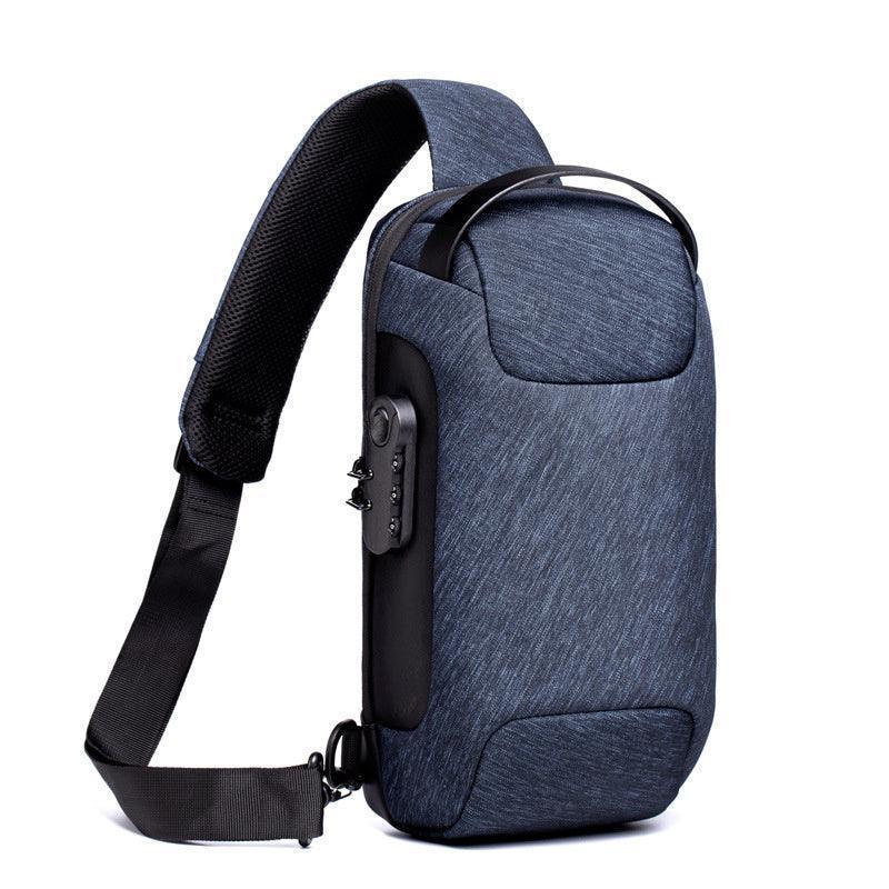 Waterproof USB Anti-theft Bag | Men's Oxford Crossbody Shoulder Sling Pack - Efrosiny
