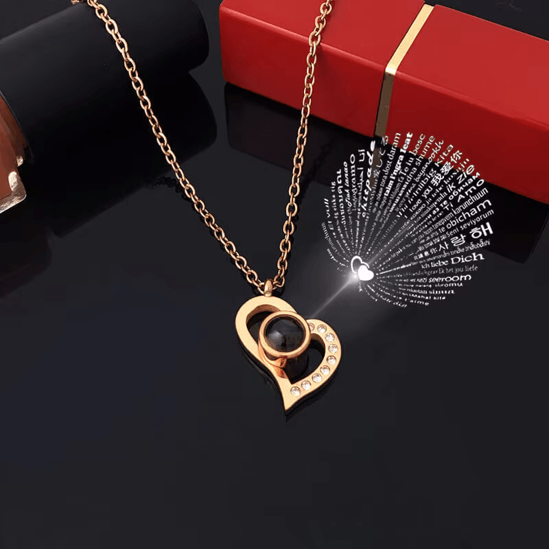 Metal Rose Jewelry Gift Box Necklace! - Efrosiny