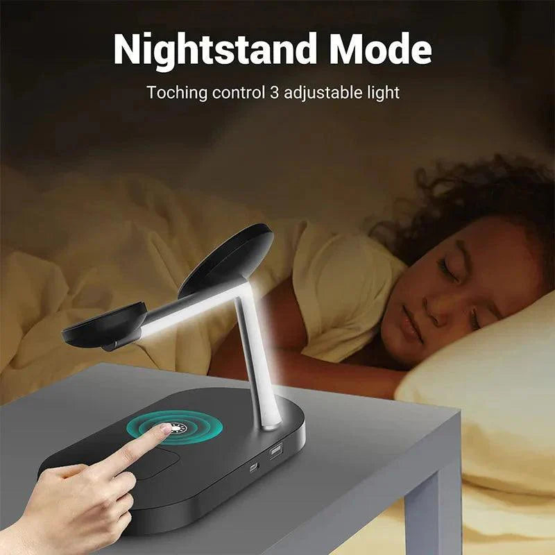 Magnetic 3-in-1 Wireless Charger Station - Efrosiny