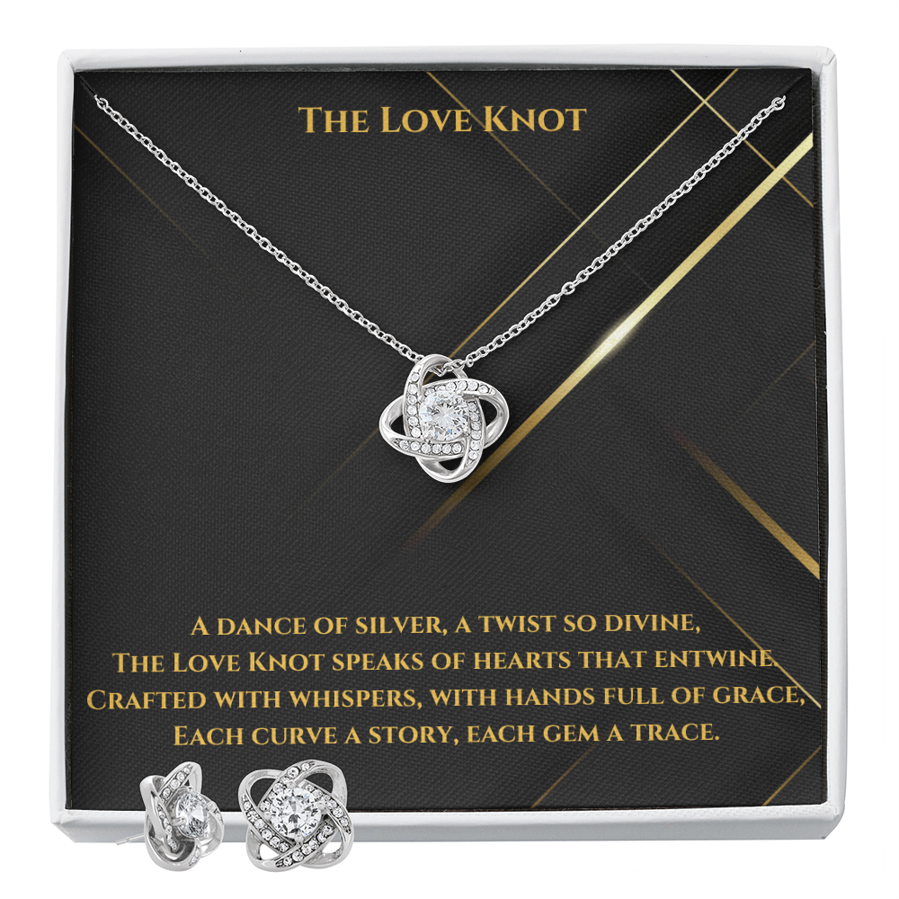 Love Knot Necklace & Earring Set: A Timeless Symbol of Elegance