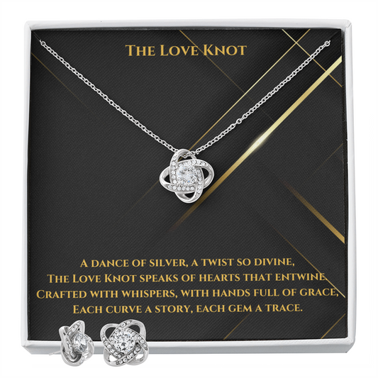 Love Knot Necklace & Earring Set: A Timeless Symbol of Elegance