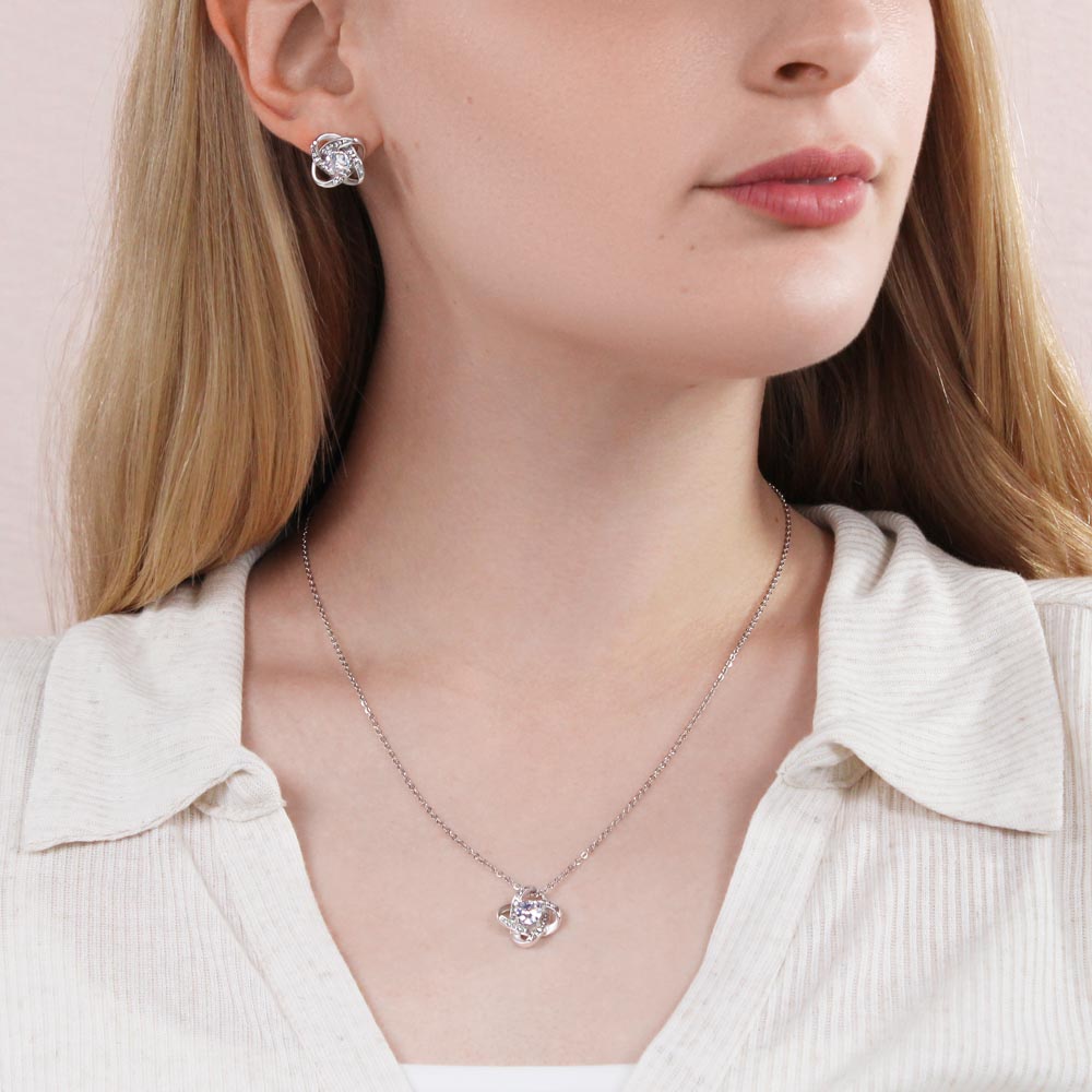 Love Knot Necklace & Earring Set: A Timeless Symbol of Elegance