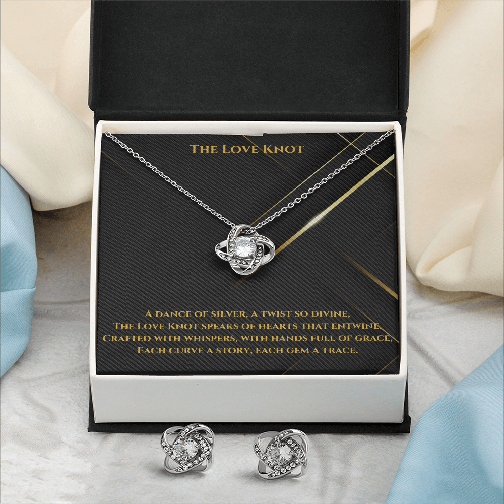 Love Knot Necklace & Earring Set: A Timeless Symbol of Elegance