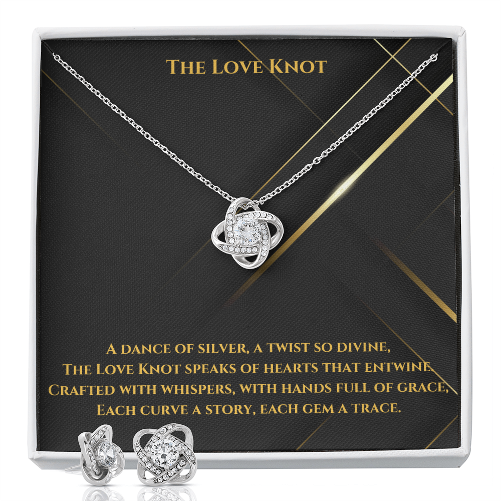 Love Knot Necklace & Earring Set: A Timeless Symbol of Elegance