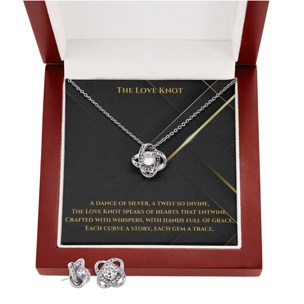Love Knot Necklace & Earring Set: A Timeless Symbol of Elegance