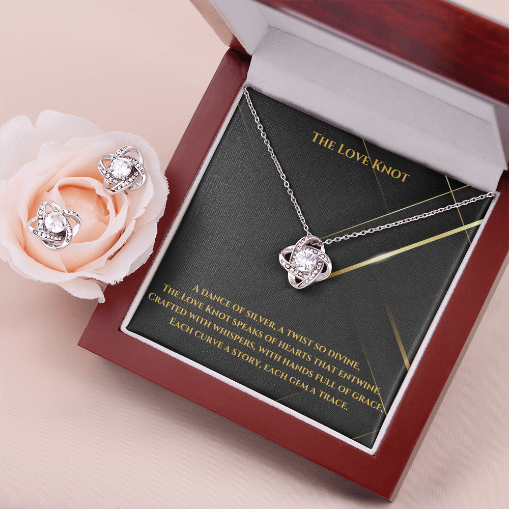 Love Knot Necklace & Earring Set: A Timeless Symbol of Elegance