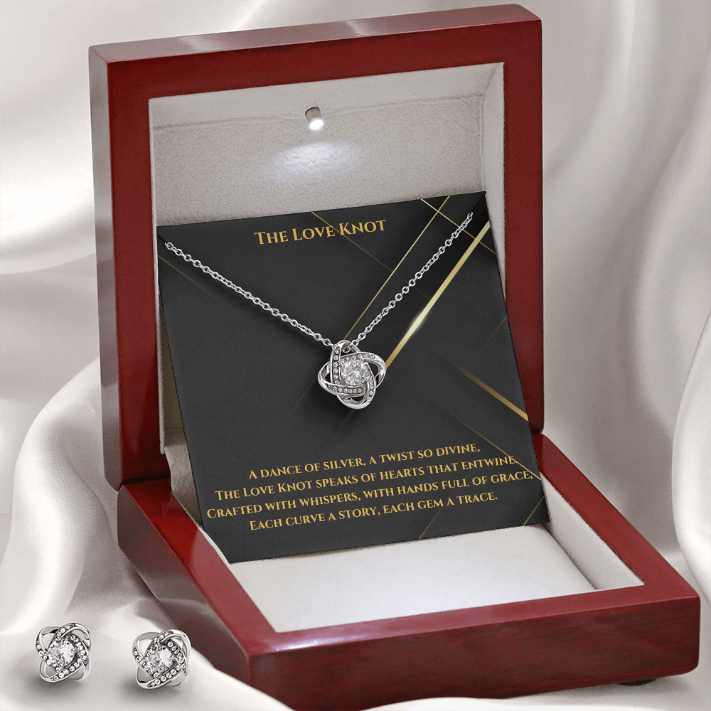 Love Knot Necklace & Earring Set: A Timeless Symbol of Elegance