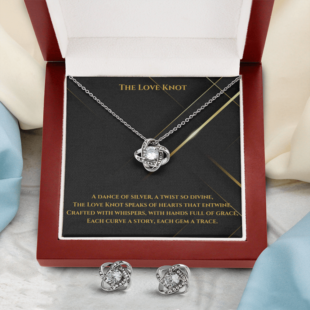 Love Knot Necklace & Earring Set: A Timeless Symbol of Elegance