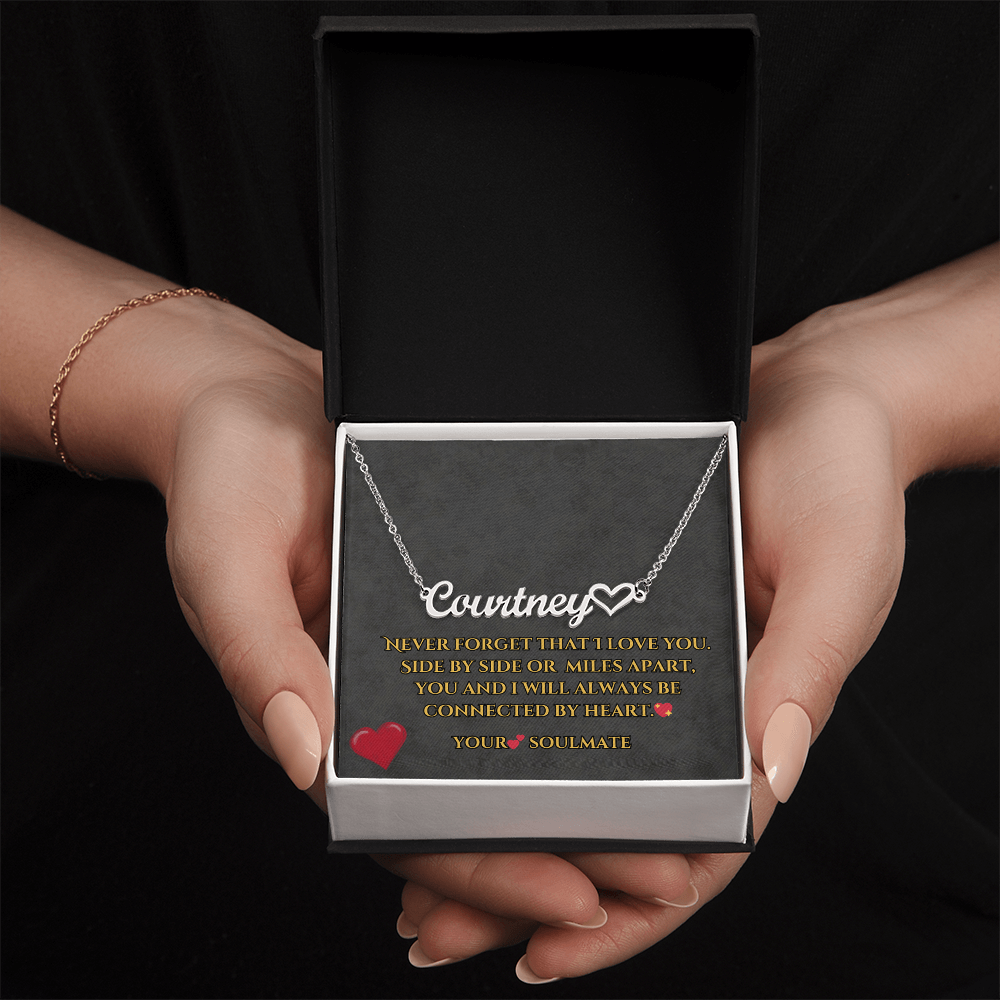 Personalized Heart Name Necklace - Elegant Jewelry🤩