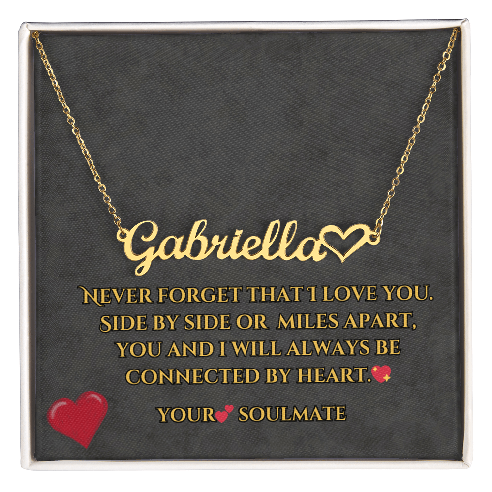 Personalized Heart Name Necklace - Elegant Jewelry🤩