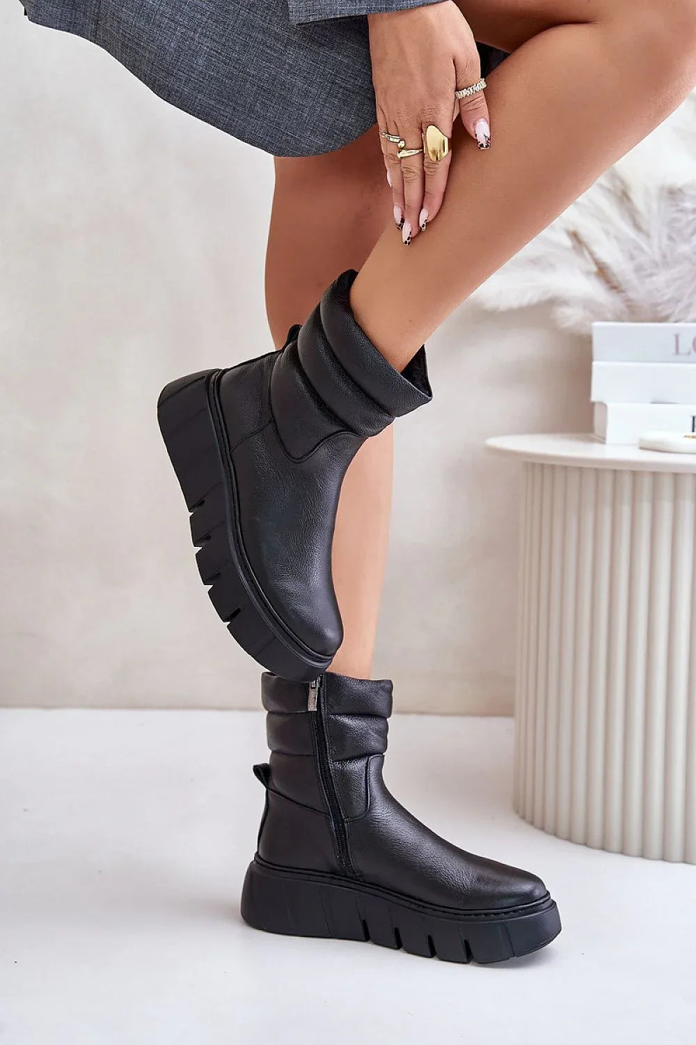 Buskin boots Step in style