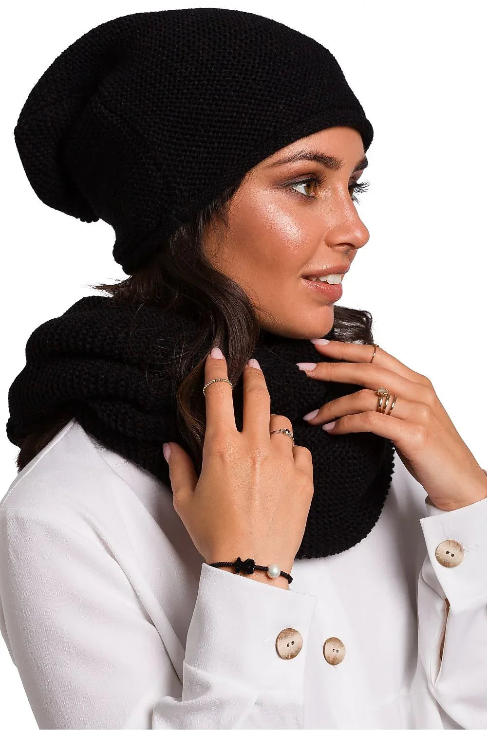 Cap BE Knit black one-size-fits-all