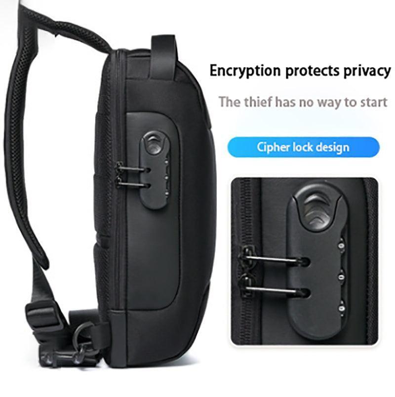 Waterproof USB Anti-theft Bag | Men's Oxford Crossbody Shoulder Sling Pack - Efrosiny