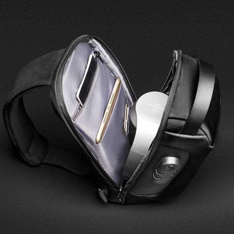 Waterproof USB Anti-theft Bag | Men's Oxford Crossbody Shoulder Sling Pack - Efrosiny
