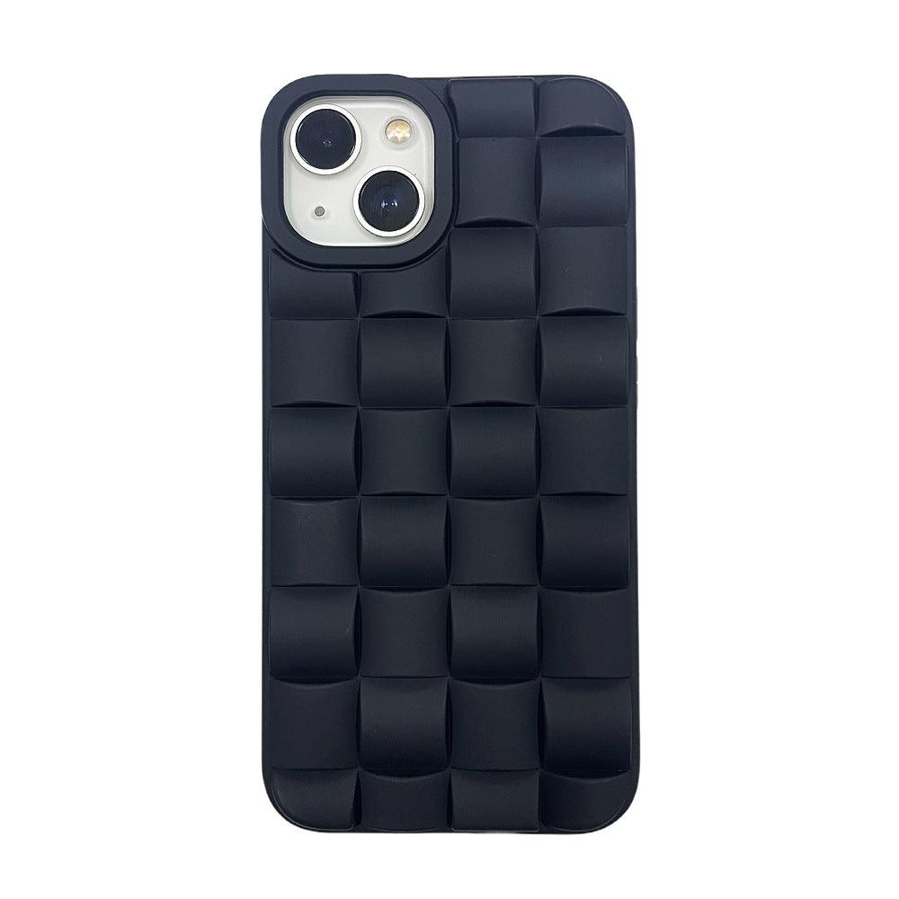 Women’s Fashion Woven Check Cell Phone Case – Stylish Protection! - Efrosiny