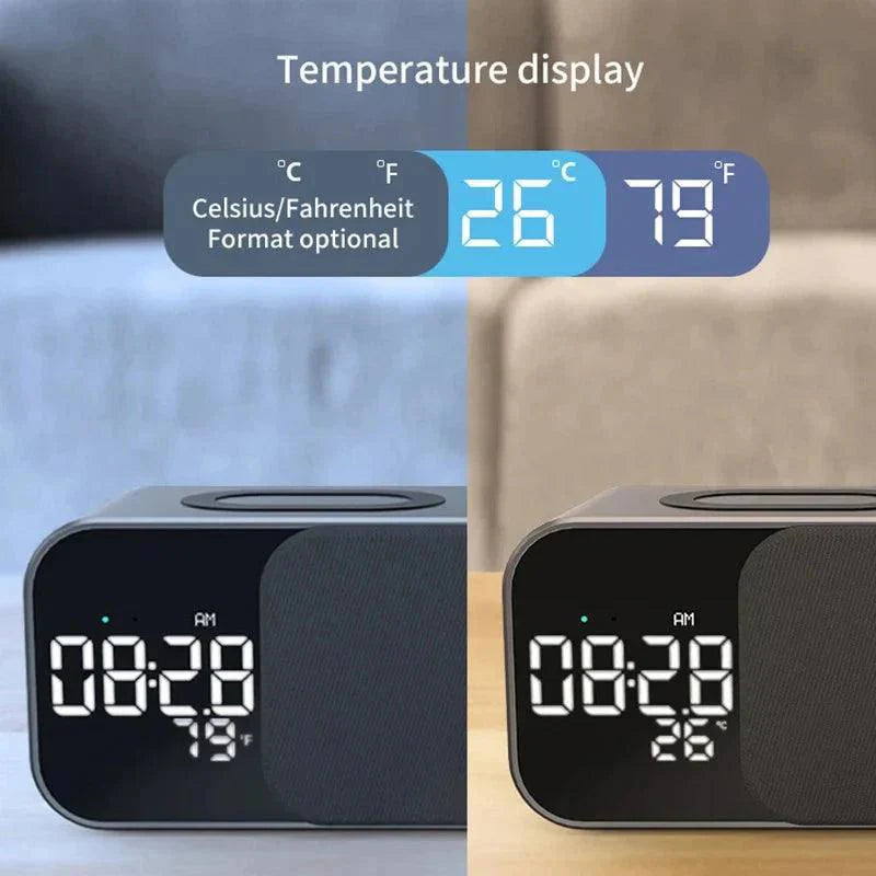 The 3-in-1 Wireless Charger | Bluetooth Speaker | Night Light | Charging Station in One - Efrosiny