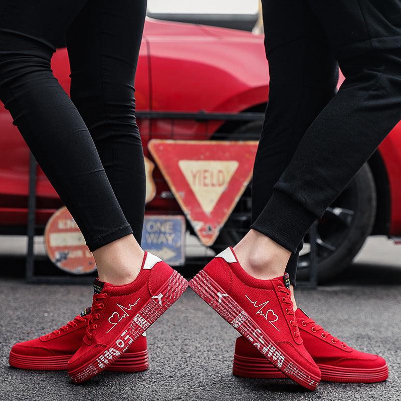 Love Print Canvas Shoes - Stylish Flats for Men & Women! - Efrosiny