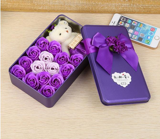 Soap Flower Rose Gift Box – Perfect Valentine's Day Gift for Girlfriend! - Efrosiny