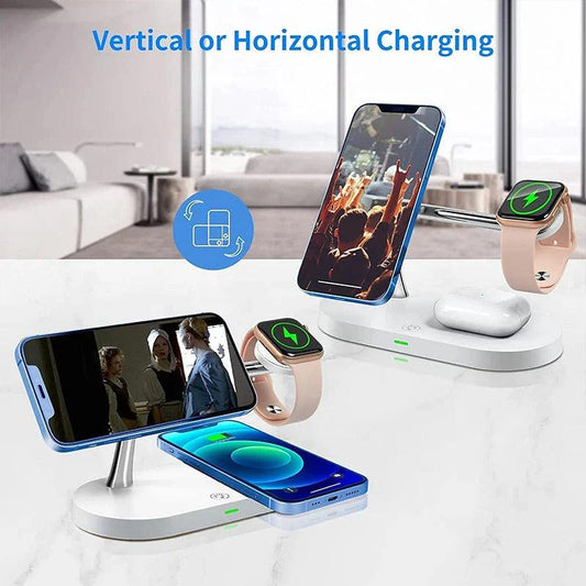 Magnetic 3-in-1 Wireless Charger Station - Efrosiny
