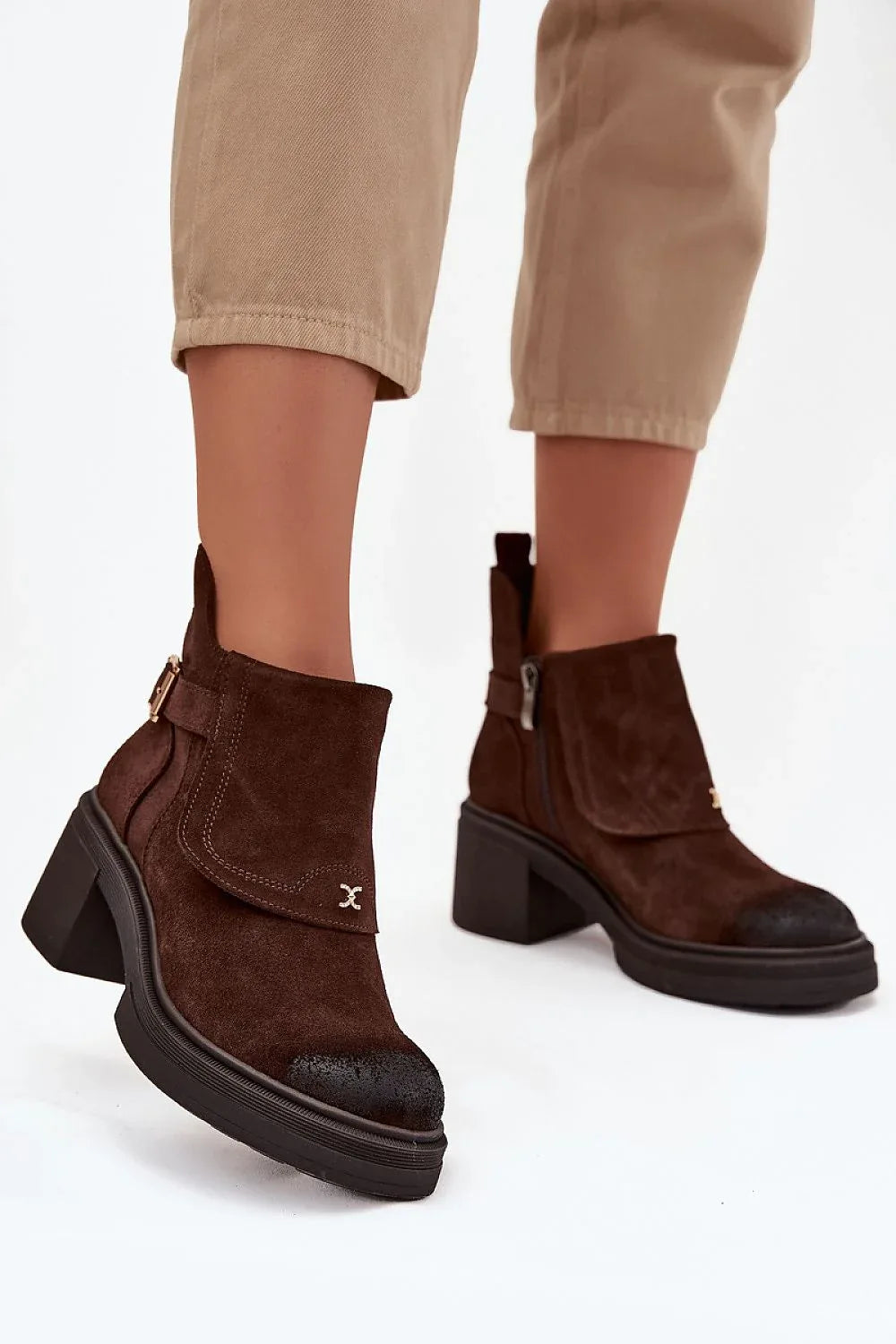 Heel boots Step in style brown