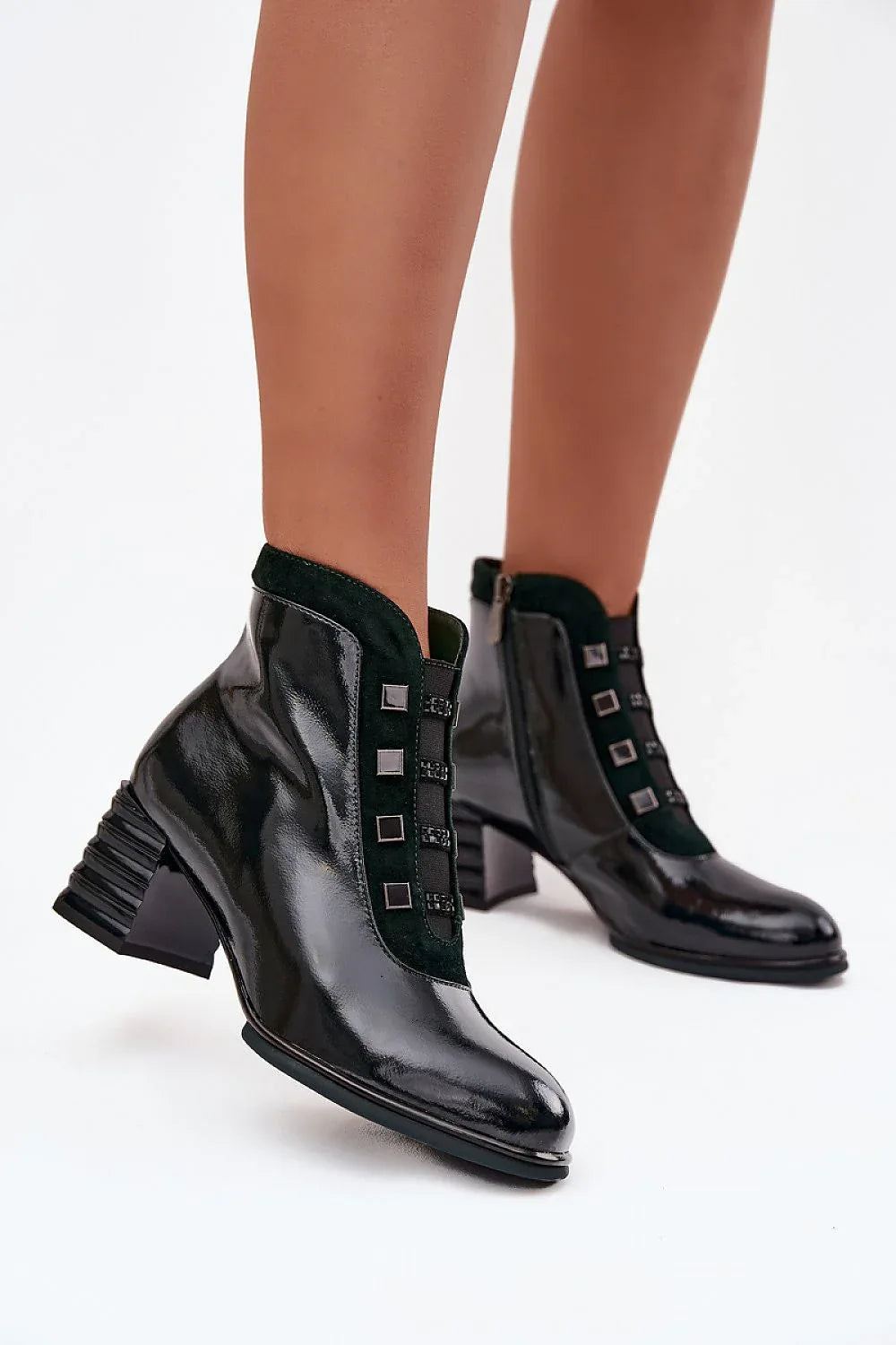 Heel boots Step in style green