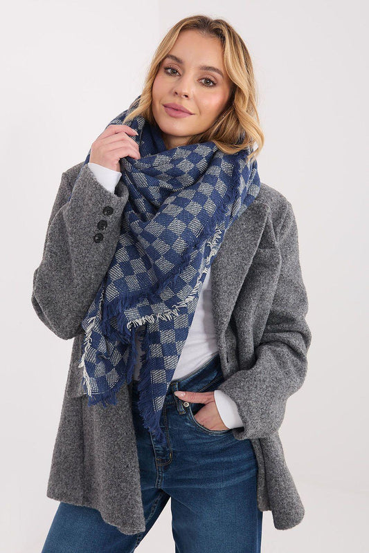 Shawl AT navy blue one-size-fits-all