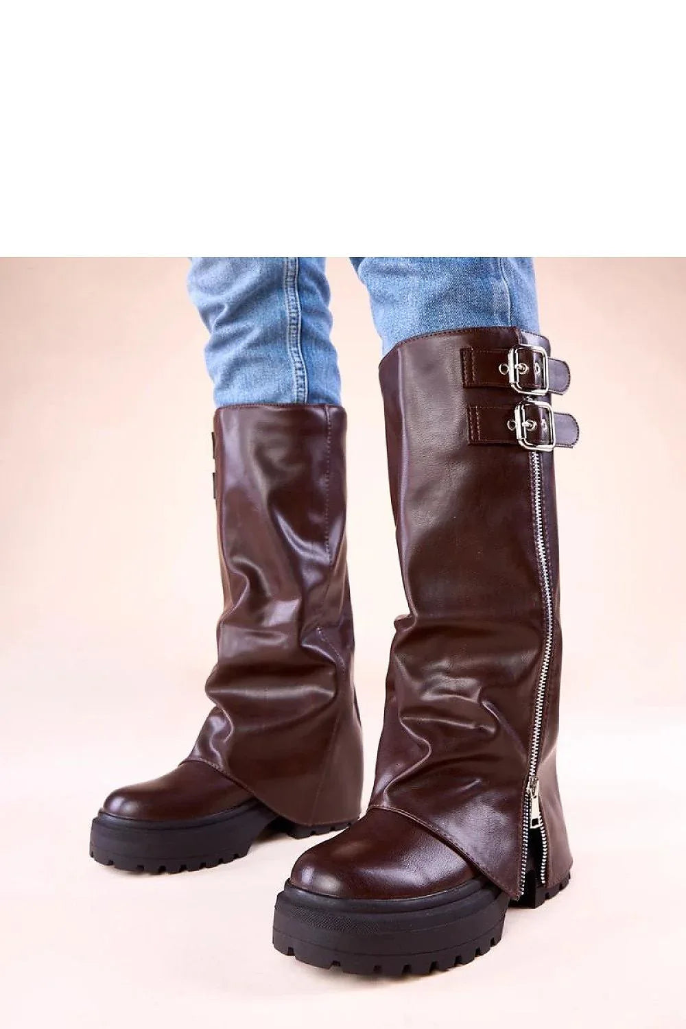 Platform boots Solea brown